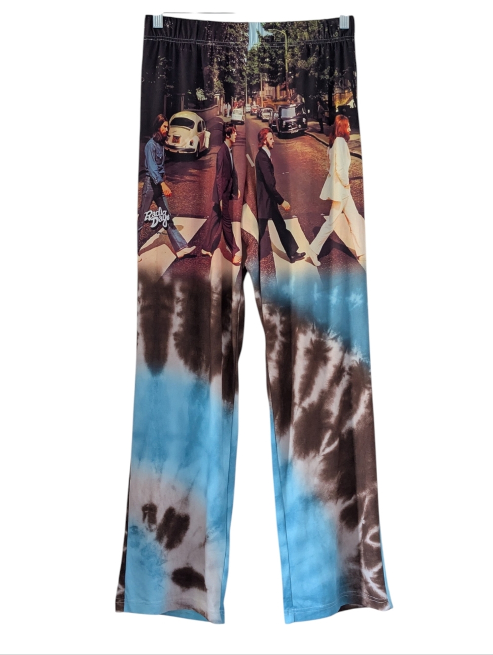 Beatles Abbey Road Tie Dye Pants Cena Synthetic Silk By Radio Days Size Large